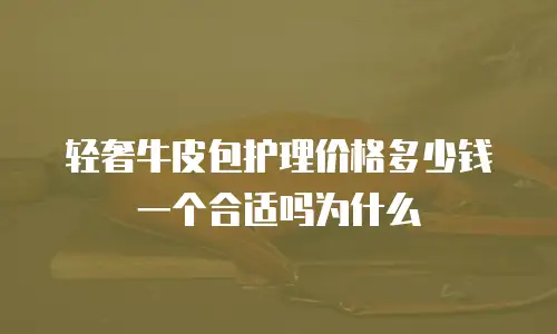 轻奢牛皮包护理价格多少钱一个合适吗为什么