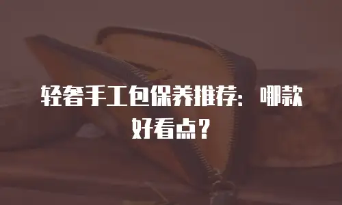 轻奢手工包保养推荐：哪款好看点？