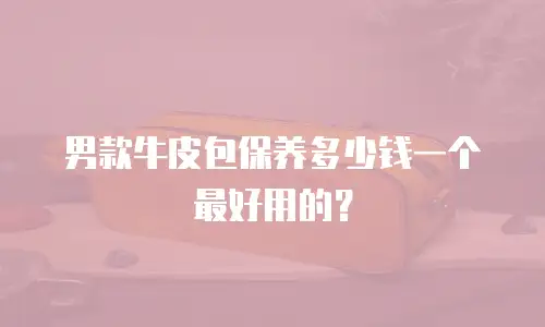 男款牛皮包保养多少钱一个最好用的？
