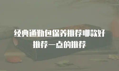 经典通勤包保养推荐哪款好推荐一点的推荐