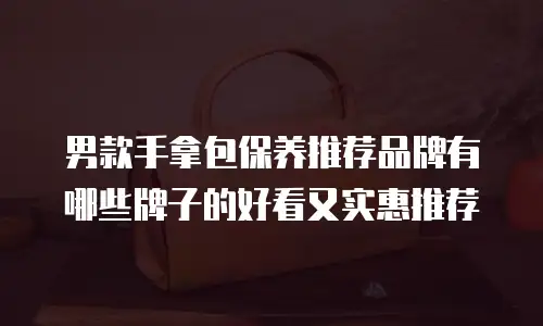 男款手拿包保养推荐品牌有哪些牌子的好看又实惠推荐
