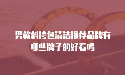 男款斜挎包清洁推荐品牌有哪些牌子的好看吗
