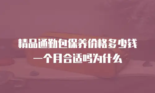 精品通勤包保养价格多少钱一个月合适吗为什么