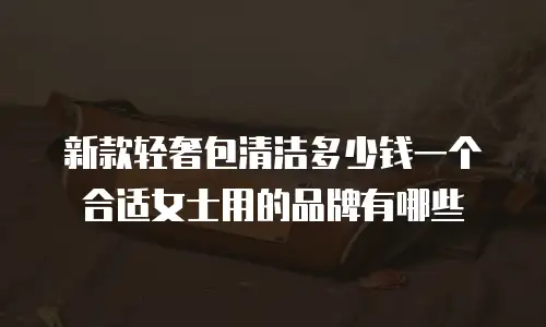 新款轻奢包清洁多少钱一个合适女士用的品牌有哪些