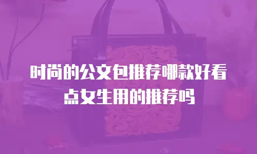 时尚的公文包推荐哪款好看点女生用的推荐吗