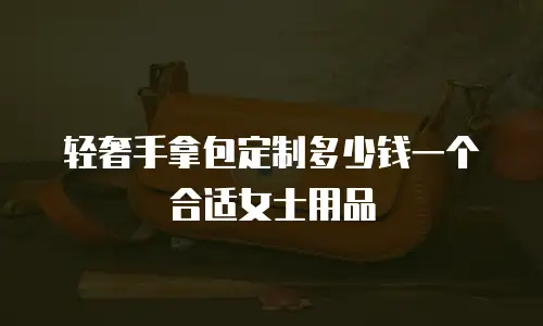 轻奢手拿包定制多少钱一个合适女士用品