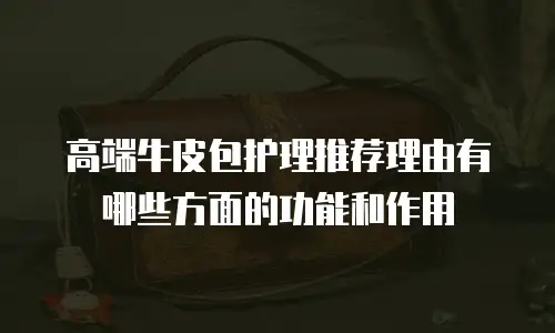 高端牛皮包护理推荐理由有哪些方面的功能和作用