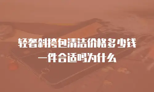 轻奢斜挎包清洁价格多少钱一件合适吗为什么