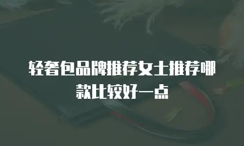 轻奢包品牌推荐女士推荐哪款比较好一点