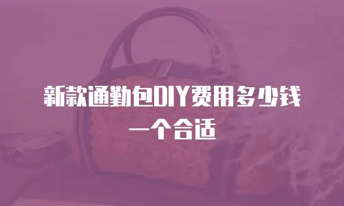 新款通勤包DIY费用多少钱一个合适