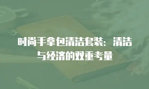 时尚手拿包清洁套装：清洁与经济的双重考量