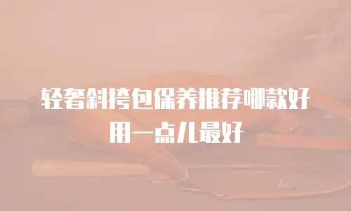 轻奢斜挎包保养推荐哪款好用一点儿最好