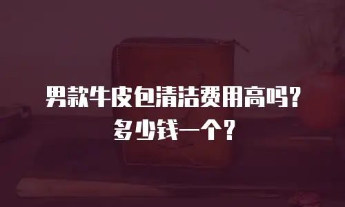 男款牛皮包清洁费用高吗？多少钱一个？