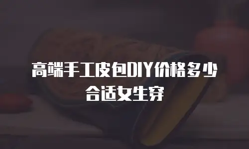 高端手工皮包DIY价格多少合适女生穿