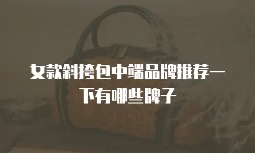 女款斜挎包中端品牌推荐一下有哪些牌子