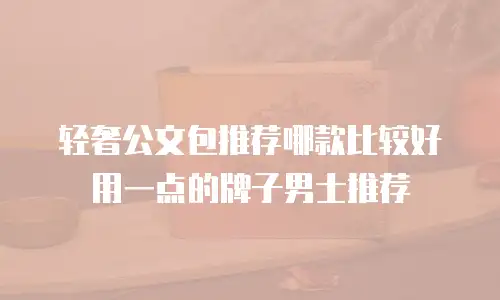 轻奢公文包推荐哪款比较好用一点的牌子男士推荐