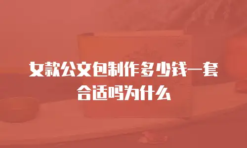 女款公文包制作多少钱一套合适吗为什么