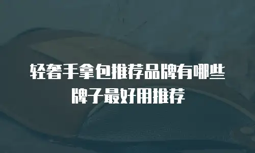 轻奢手拿包推荐品牌有哪些牌子最好用推荐