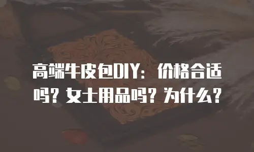 高端牛皮包DIY：价格合适吗？女士用品吗？为什么？