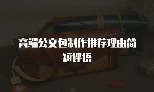 高端公文包制作推荐理由简短评语
