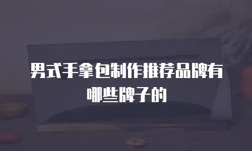 男式手拿包制作推荐品牌有哪些牌子的