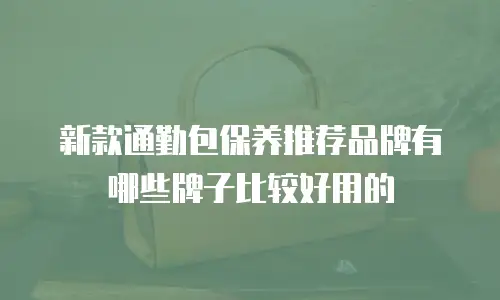 新款通勤包保养推荐品牌有哪些牌子比较好用的