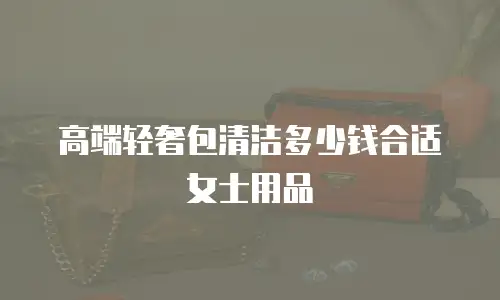 高端轻奢包清洁多少钱合适女士用品