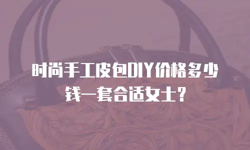 时尚手工皮包DIY价格多少钱一套合适女士？