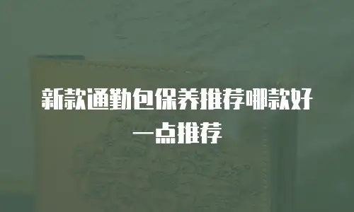 新款通勤包保养推荐哪款好一点推荐