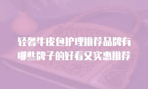 轻奢牛皮包护理推荐品牌有哪些牌子的好看又实惠推荐