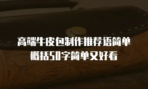 高端牛皮包制作推荐语简单概括50字简单又好看