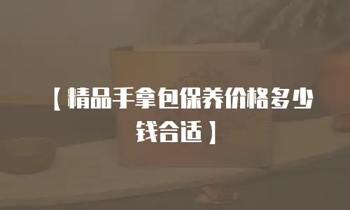 【精品手拿包保养价格多少钱合适】