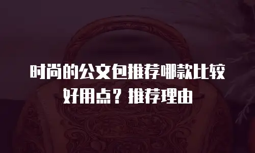 时尚的公文包推荐哪款比较好用点？推荐理由
