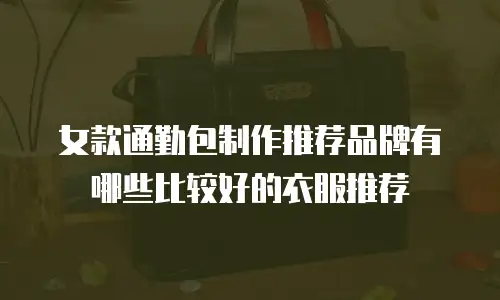 女款通勤包制作推荐品牌有哪些比较好的衣服推荐