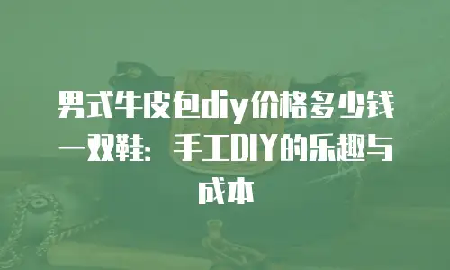 男式牛皮包diy价格多少钱一双鞋：手工DIY的乐趣与成本