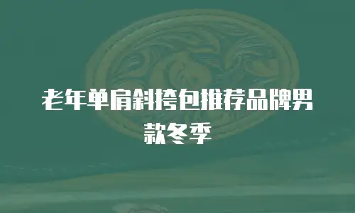 老年单肩斜挎包推荐品牌男款冬季