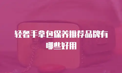 轻奢手拿包保养推荐品牌有哪些好用