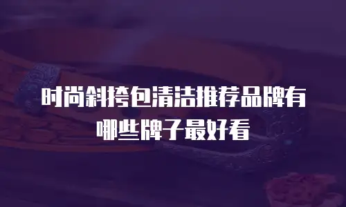 时尚斜挎包清洁推荐品牌有哪些牌子最好看