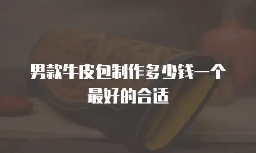 男款牛皮包制作多少钱一个最好的合适