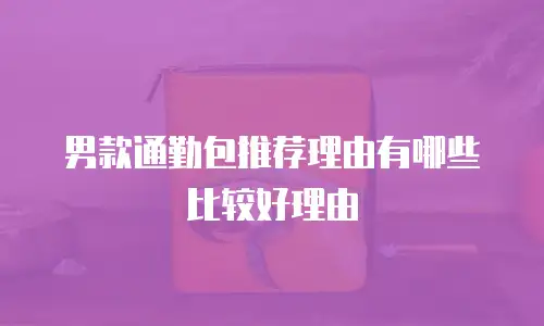 男款通勤包推荐理由有哪些比较好理由