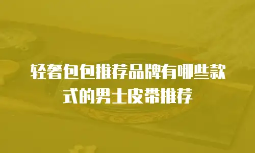 轻奢包包推荐品牌有哪些款式的男士皮带推荐