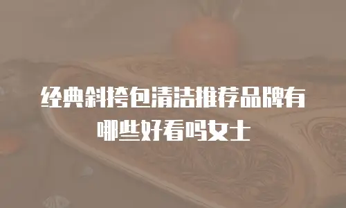 经典斜挎包清洁推荐品牌有哪些好看吗女士