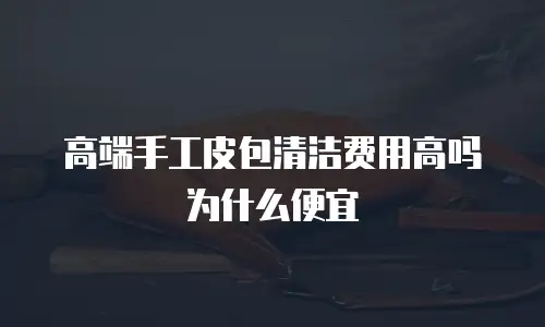 高端手工皮包清洁费用高吗为什么便宜
