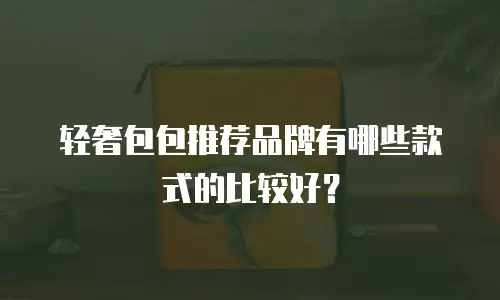 轻奢包包推荐品牌有哪些款式的比较好？