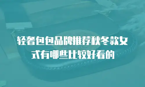 轻奢包包品牌推荐秋冬款女式有哪些比较好看的