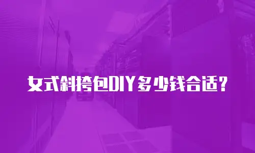 女式斜挎包DIY多少钱合适？