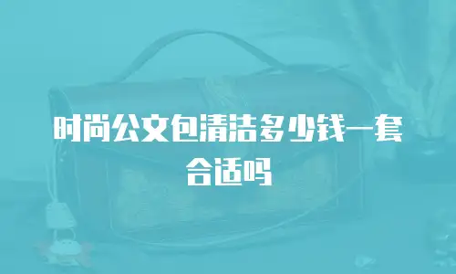 时尚公文包清洁多少钱一套合适吗