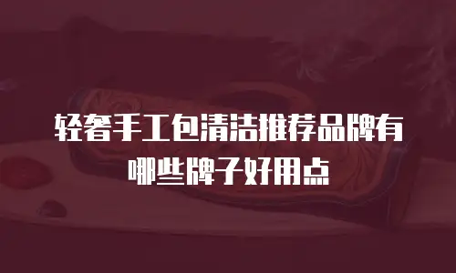 轻奢手工包清洁推荐品牌有哪些牌子好用点