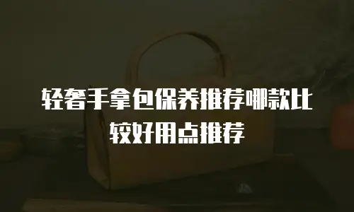 轻奢手拿包保养推荐哪款比较好用点推荐