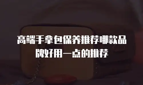 高端手拿包保养推荐哪款品牌好用一点的推荐